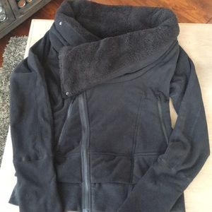 Soft, warm & stylish. LuLu fleece jacket. Like new